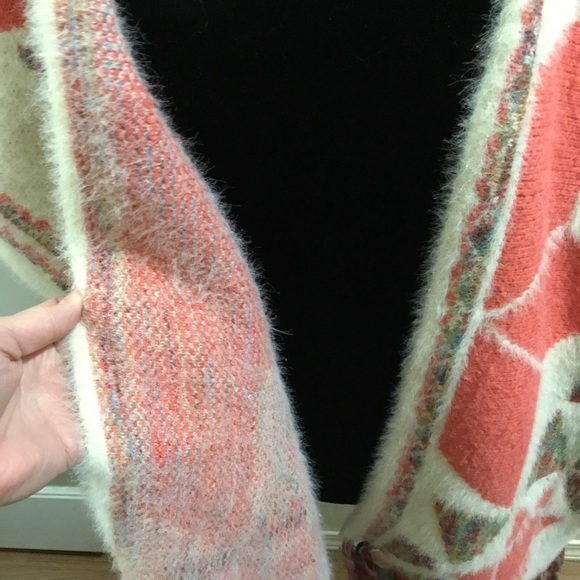 Star pattern soft knitted cape poncho One Size - Picture 10 of 11